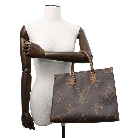 Louis Vuitton Tote Bag Monogram Reverse Giant On the Go MM M45321 Shoulder - Picture 4 of 16